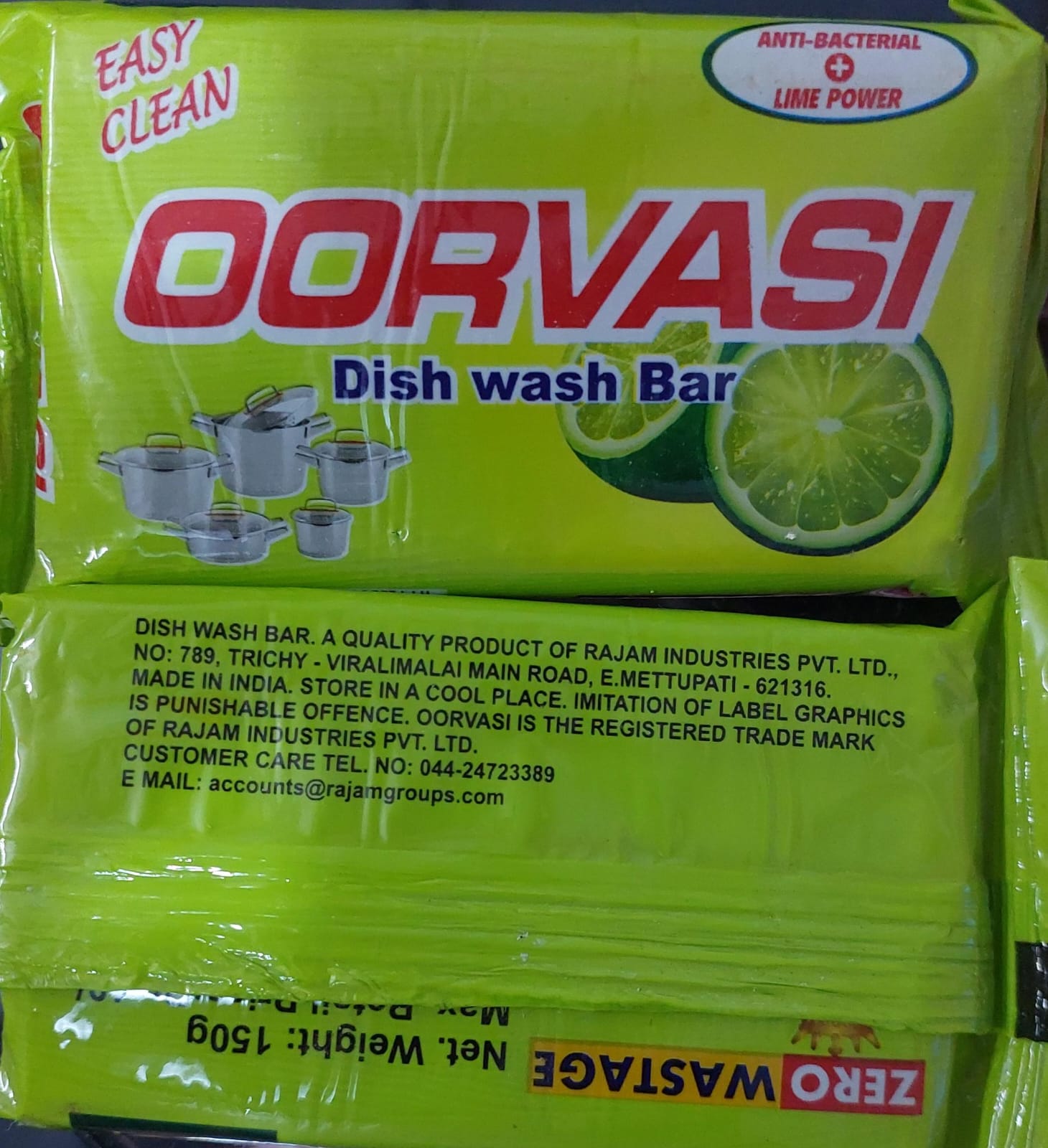 OORVASI DISHWASH SOAP 10/-RS * 5PCS